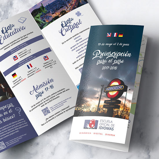 Volantes, dípticos y trípticos